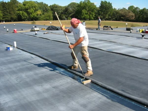EPDM roof installation